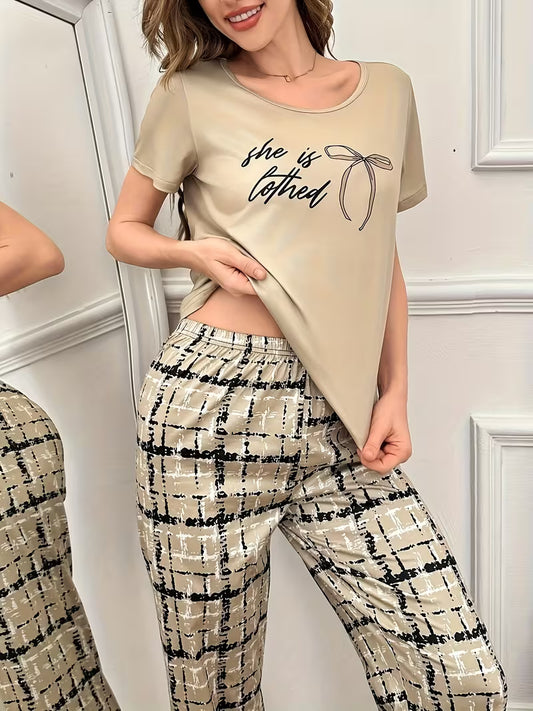 She is Cothed Printed Night Suit