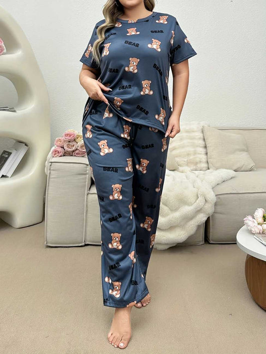 Cozy Bear Printed Night Suit