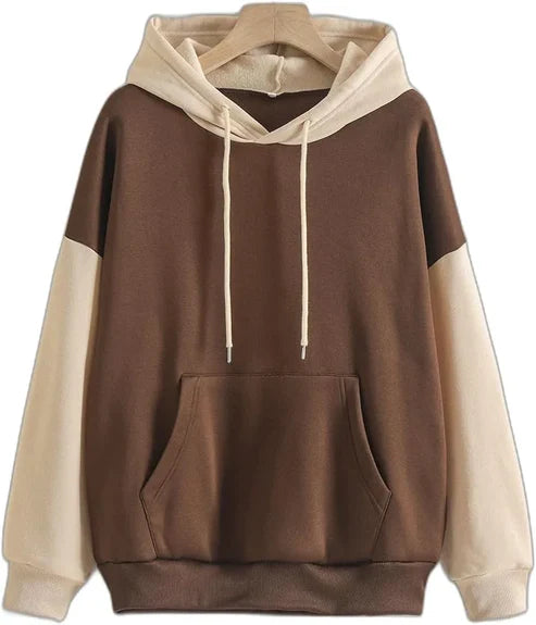 Brown & Cream Hoodie For Men