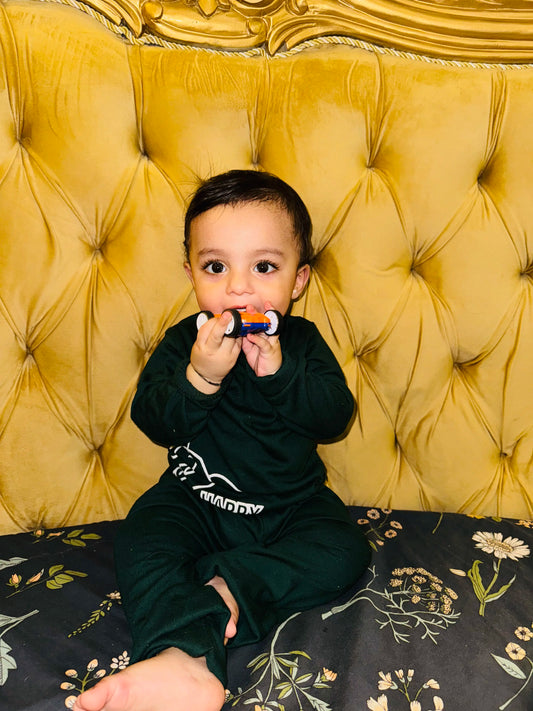 Green Happy Cow Printed Kids Wear (Each)