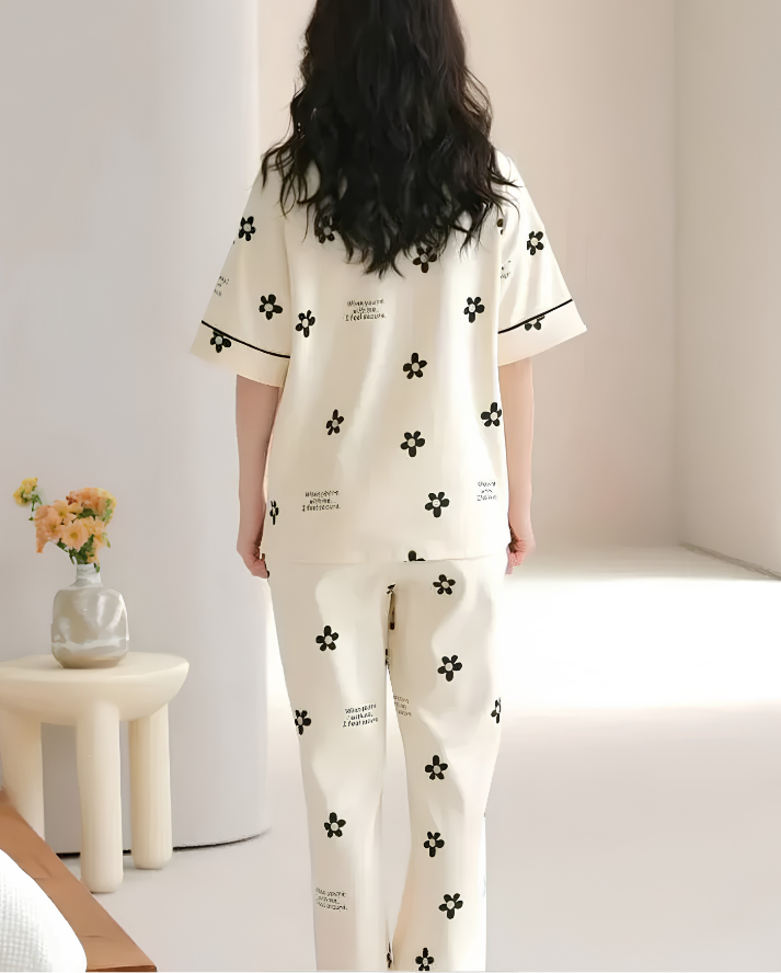 Small Flower Printed Night Suit