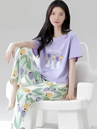 Cute Bunny Printed Night Suit