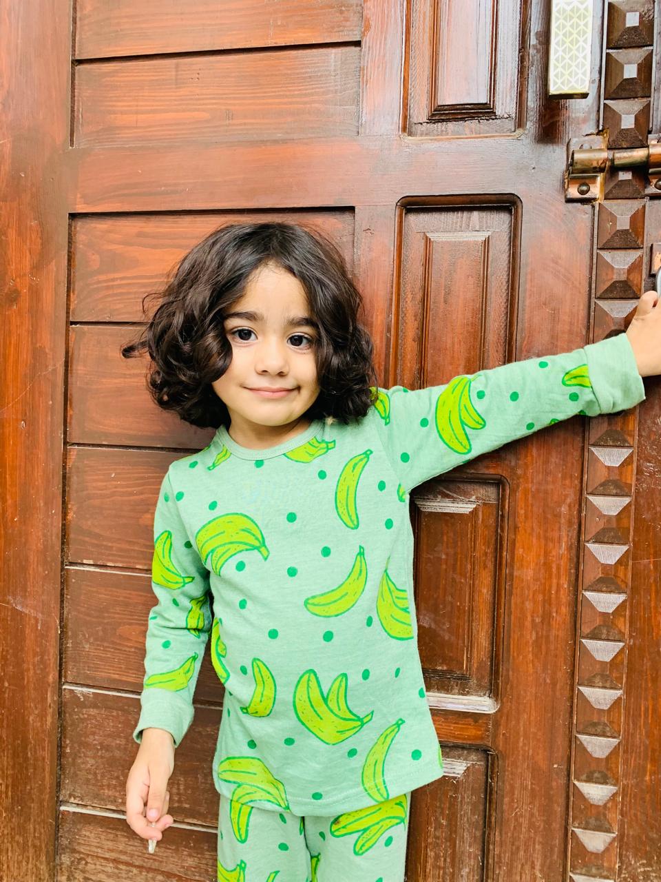 Banana Printed Kids Wear (Each)
