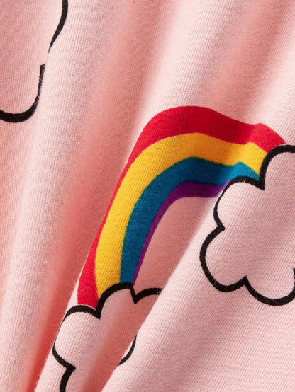 Pink Raimbow Printed Kids Wear (Each)