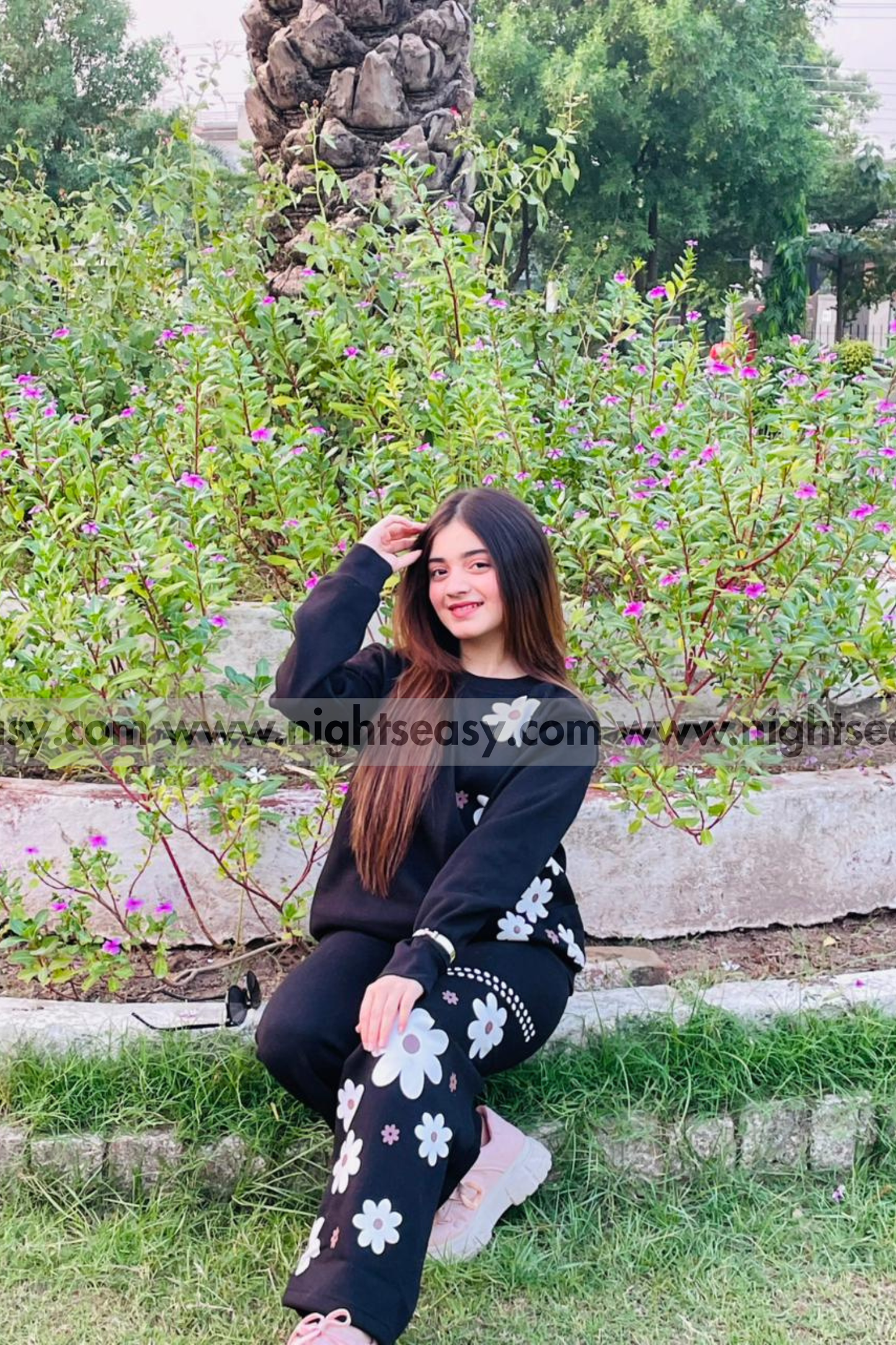 Sunflower Printed Fleece Co-ord Set