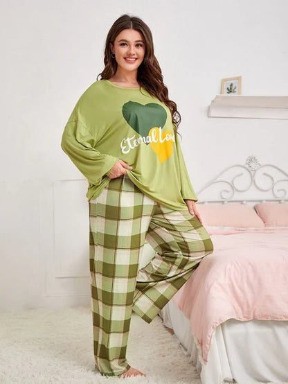 Eternal Love Full-Sleeves Printed Night Suit