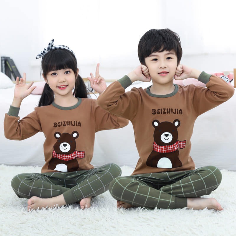 Brown Bear Printed Kids Wear (Each)