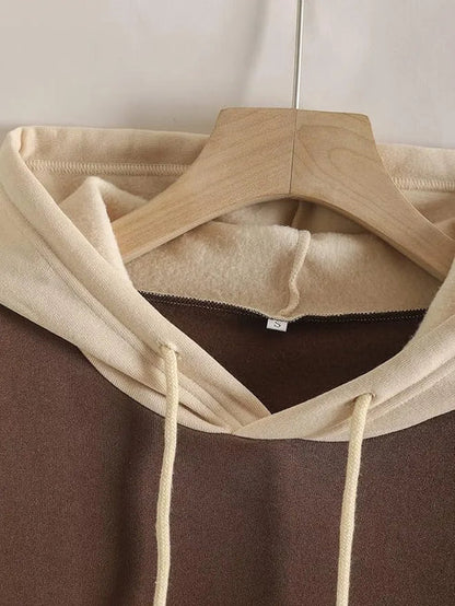 Brown & Cream Hoodie For Men