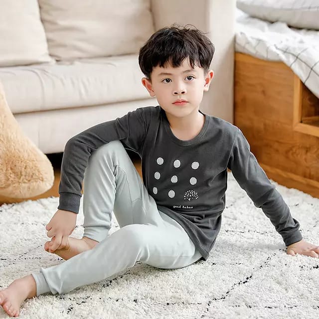 Grey Pattern Printed Kids Wear (Each)