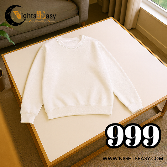 White Basic Sweat Shirt