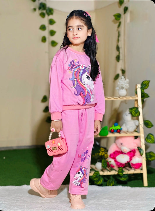Happy Family Printed Fleece Winter Suit For Kids