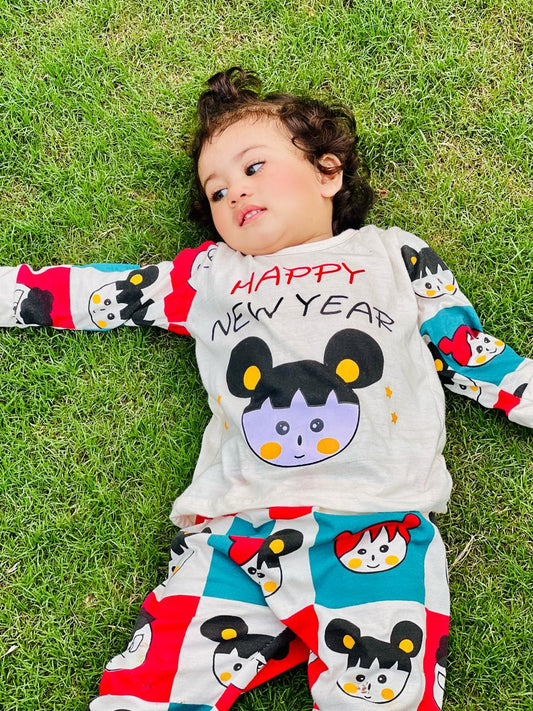 Happy New Year Printed Kids Wear (Each)