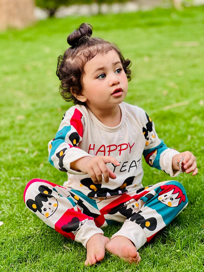 Happy New Year Printed Kids Wear (Each)