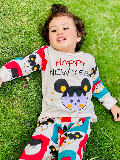 Happy New Year Printed Kids Wear (Each)
