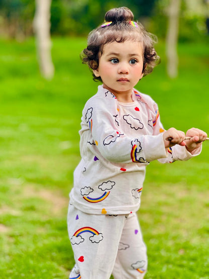 Pink Raimbow Printed Kids Wear (Each)