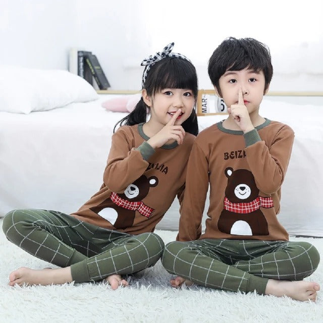 Brown Bear Printed Kids Wear (Each)