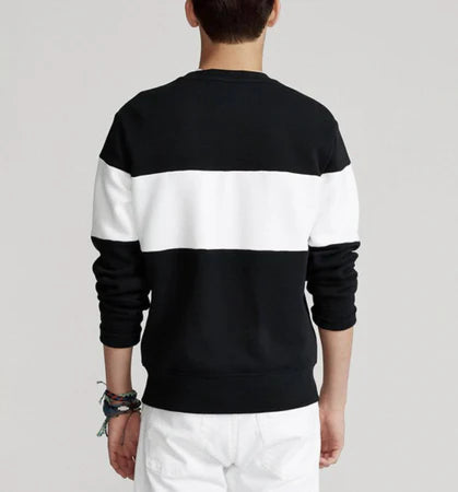 Zebra Black And White Block Sweatshirt